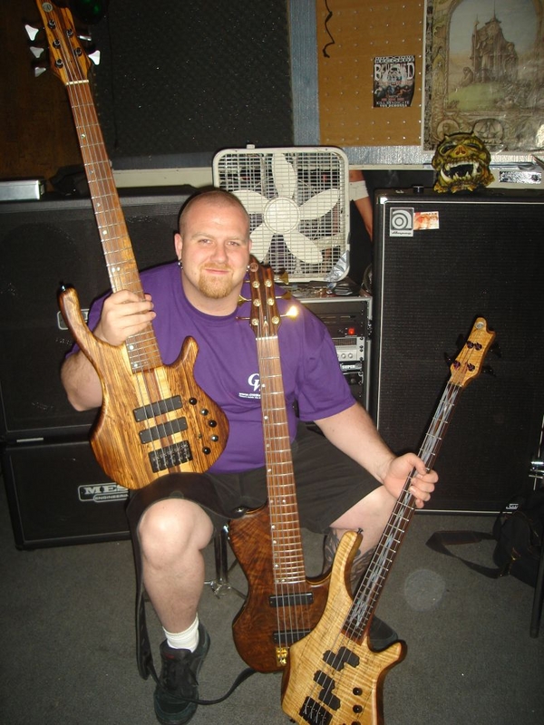 Dan with his GW Custom Basses