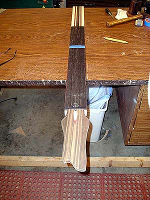 Fingerboard and truss rod in