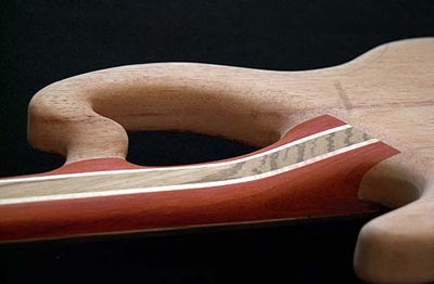 Neck heel carving