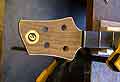 Headstock overlay glued